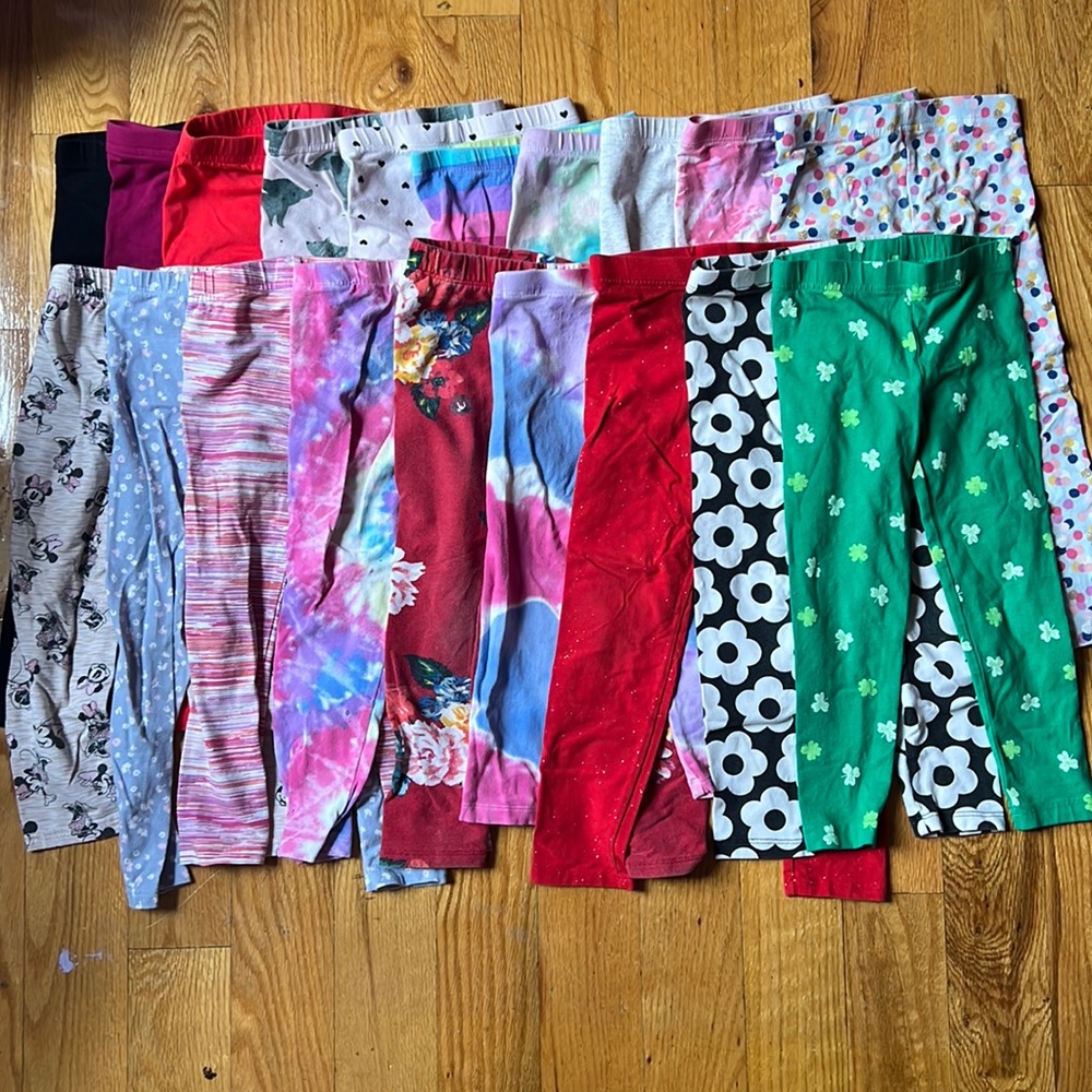 Leggings leggings leggings! 4T solids and prints!